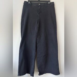 1822 Black Denim Wide Leg Pant - Size 12